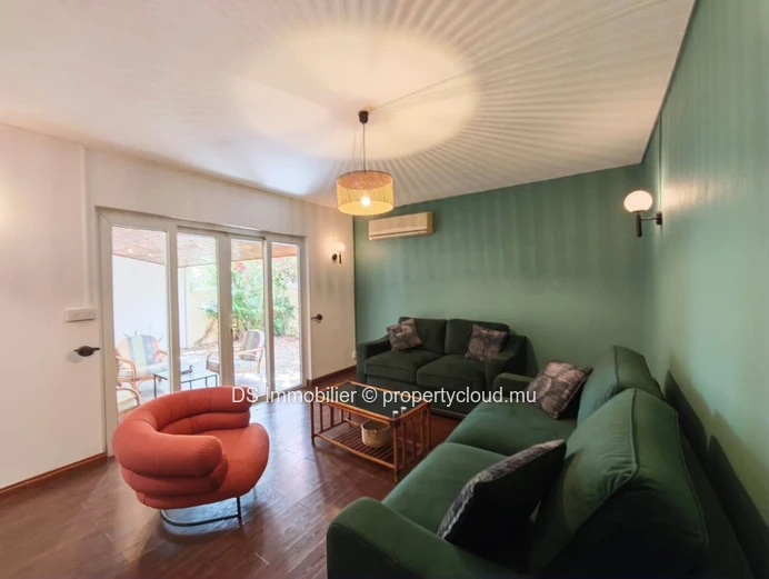 Furnished duplex for rent in Trou aux Biches